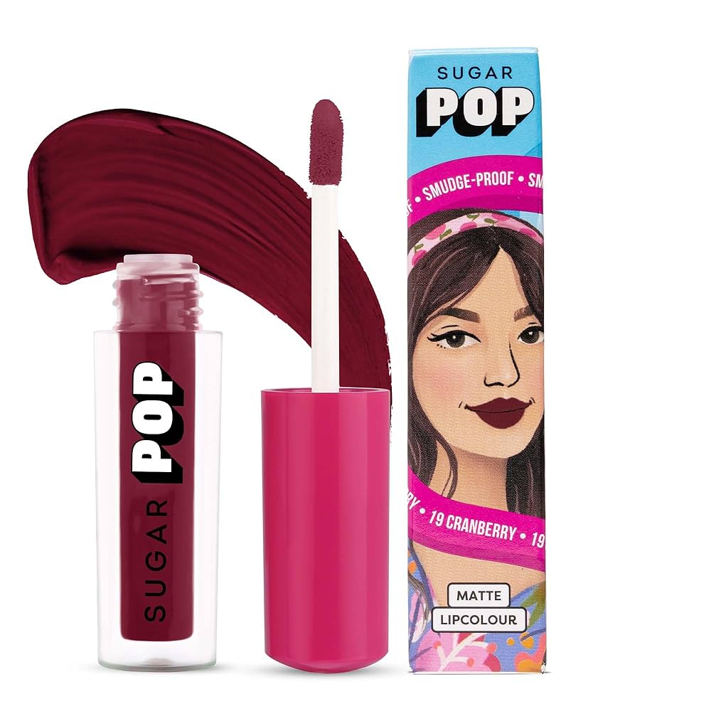 SUGAR POP 19 MATTE LIPSTICK CRANBERY SUGAR POP 19 MATTE LIPSTICK CRANBERY